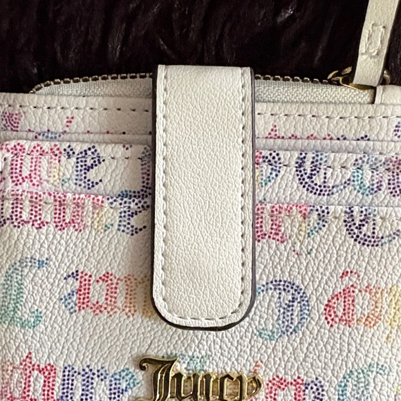 Juicy Couture White Multicolor Logo Wallet - Picture 3 of 12